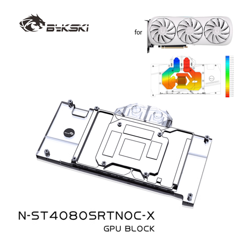 Rtx 4080 Water Cooling Block - Bykski N-ST4080SRTNOC-X GPU Block for ZOTAC