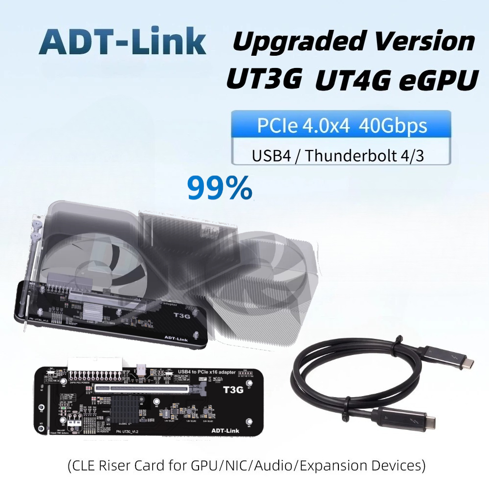Upgraded UT4G UT3G EGPU Thunde - đánh giá và giá Gpu External Dock Egpu Thunderbolt 4