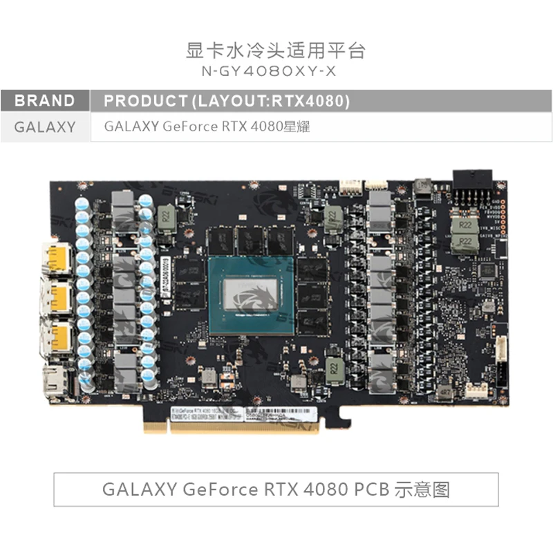 Bykski N-GY4080XY-X GPU Block  - đánh giá và giá Rtx 4080 Water Cooling Block