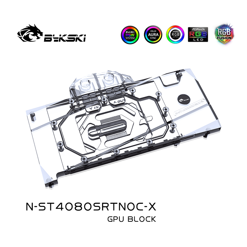 Bykski N-ST4080SRTNOC-X GPU Bl - đánh giá và giá Rtx 4080 Water Cooling Block