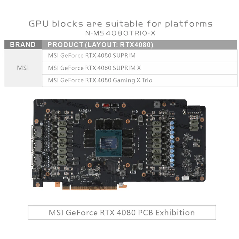 Bykski GPU Block for MSI RTX 4 - đánh giá và giá Rtx 4080 Water Cooling Block
