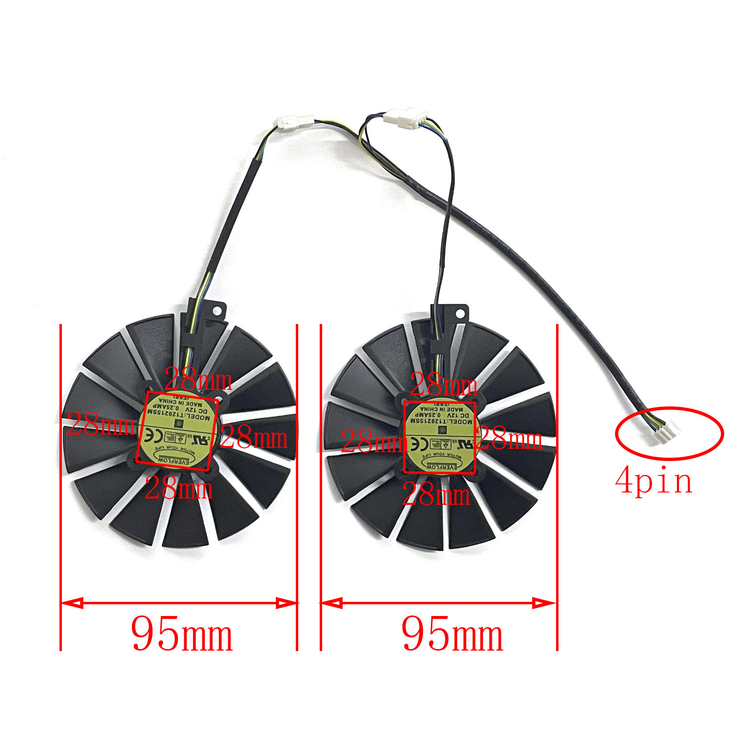 T129215SM 95mm Cooler Fan For  - đánh giá và giá Rtx 3090 24Gb Gddr6X