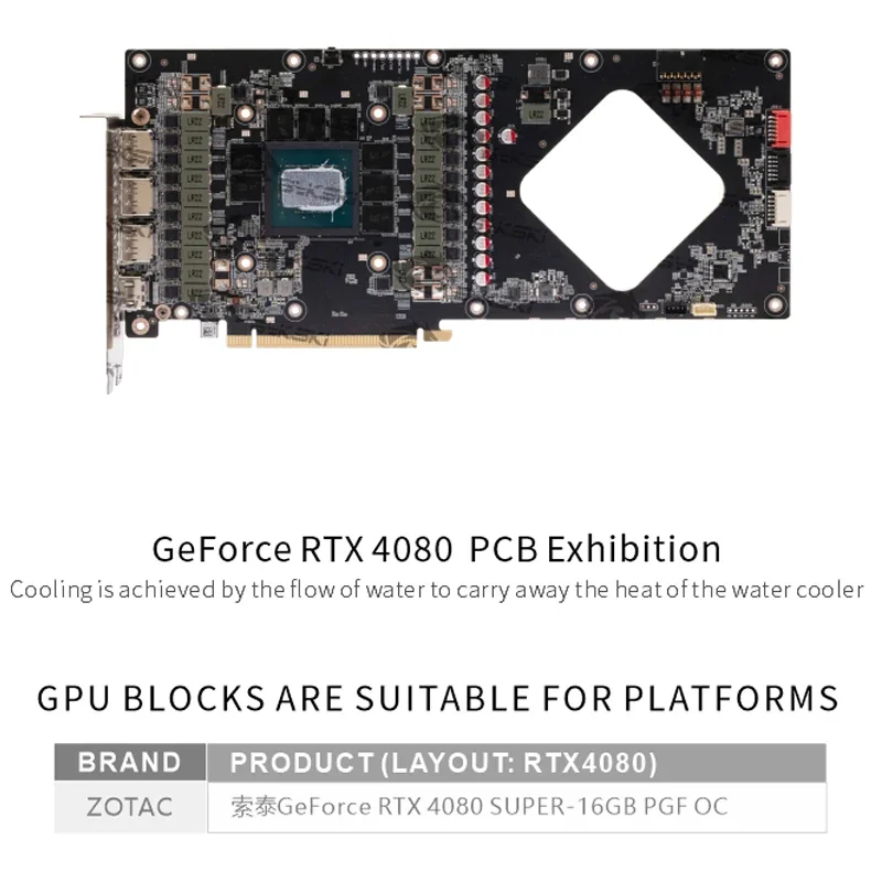 Bykski N-ST4080SPGF-X GPU Bloc - đánh giá và giá Rtx 4080 Water Cooling Block