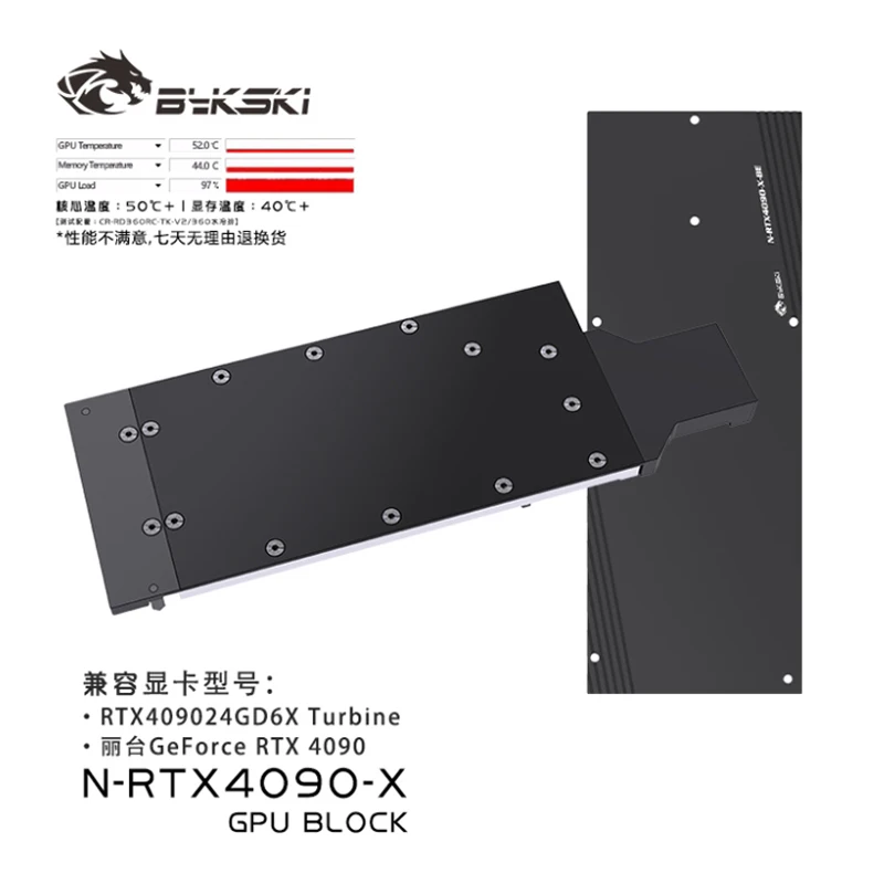 Bykski N-RTX4090-X GPU Water B - đánh giá và giá Rtx 4090 Water Block Full Cover